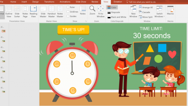 Cách chèn đồng hồ đếm ngược vào PowerPoint