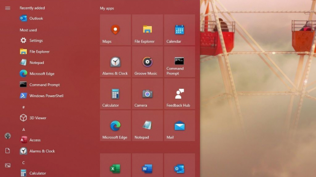 Cách thay đổi màu sắc cho Start Menu trên Windows 10