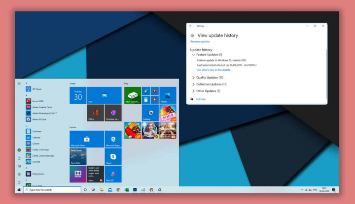 Cách tìm lại lịch sử cập nhật trên hệ điều hành Windows 10