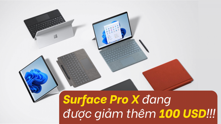 Microsoft phát hành phiên bản rẻ nhất của dòng Surface Pro X