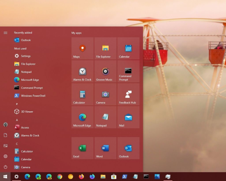 Cách thay đổi màu sắc cho Start Menu trên Windows 10