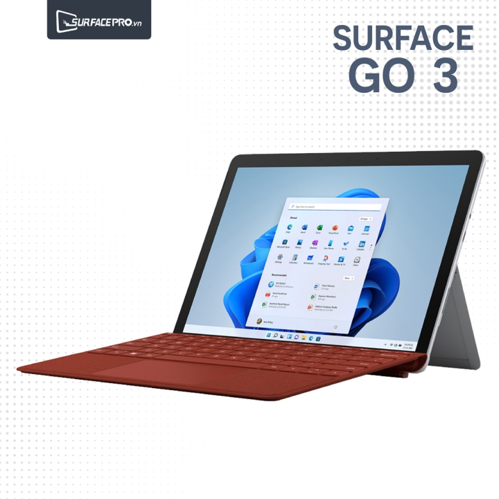 Surface Go 3 | Intel 6500Y / RAM 4GB / SSD 64GB - Siêu phẩm 2 trong 1 mới  nhất từ Microsoft