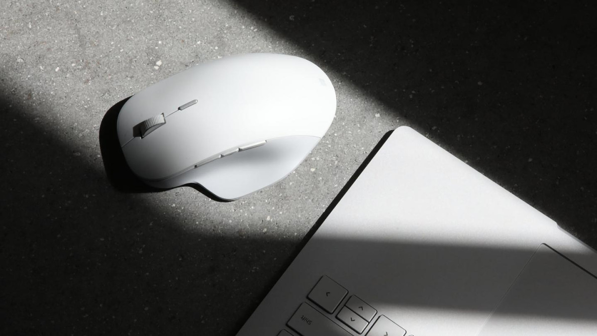 Chuột không dây Surface bạc Mouse Microsoft Precision màu