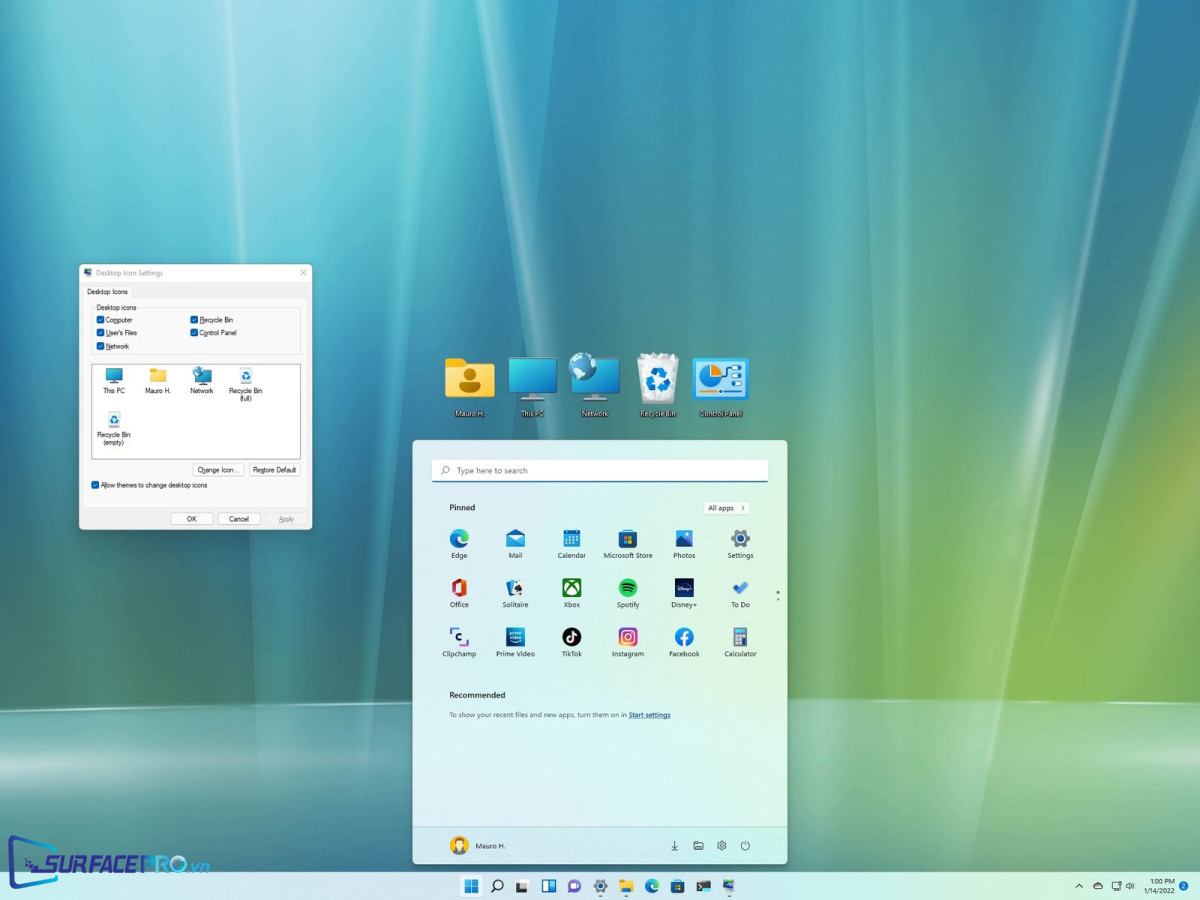 Đưa icon ứng dụng ra màn hình desktop trên Windows 11 - SurfacePro.vn