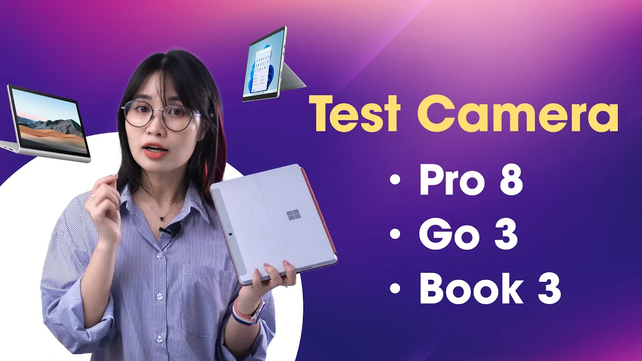 Test Camera: Surface Pro 8, Surface Go 3, Surface Book 3