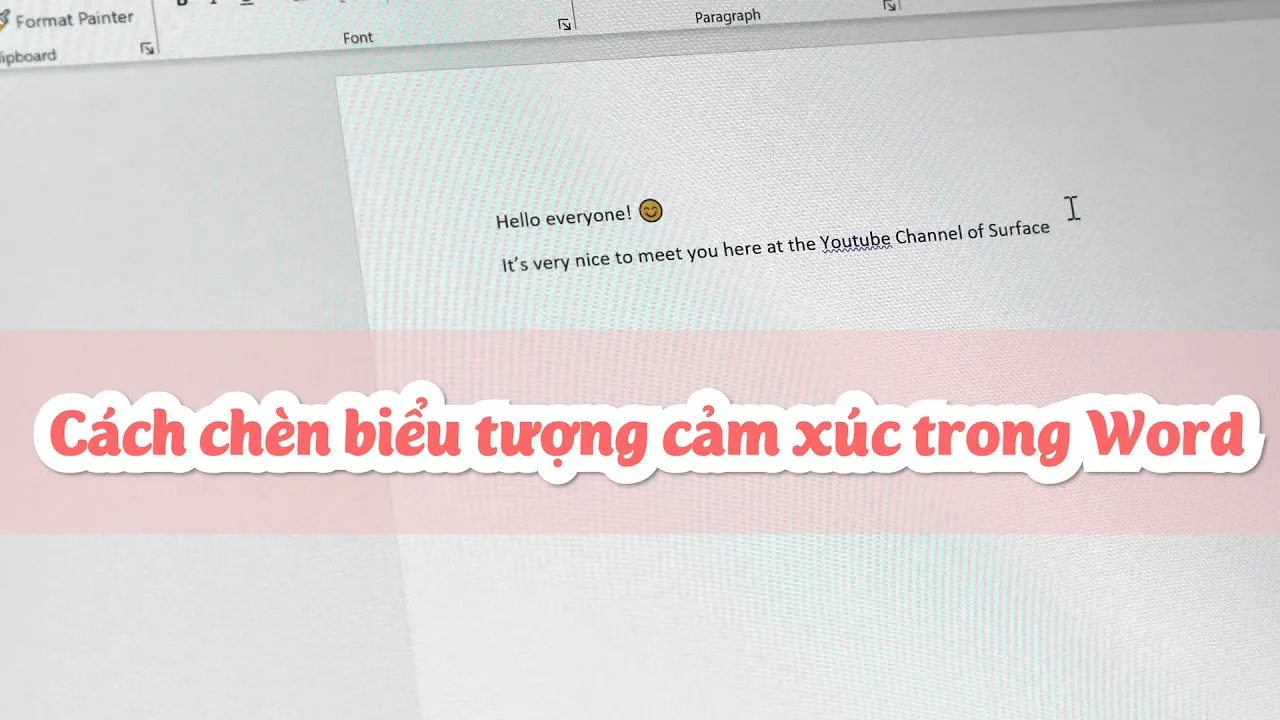 Chèn biểu tượng Emoji (Icon) vào Word