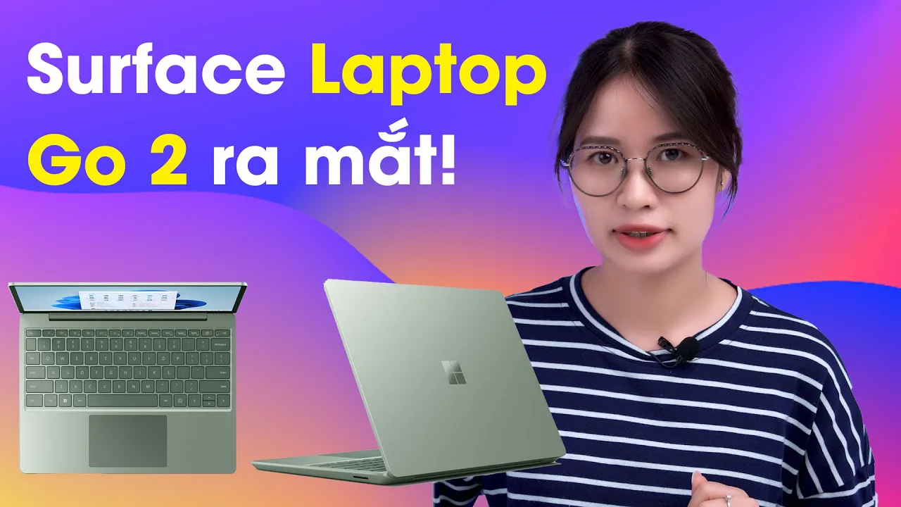 Surface Laptop Go 2 ra mắt: Màu mới, Đẹp, Bảo mật xịn!!