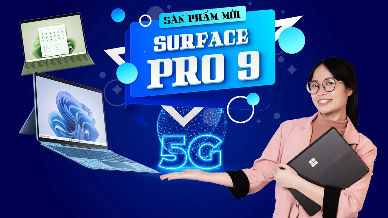 Surface Pro 9 ra mắt: Màu mới đẹp, Cấu hình xịn, thêm tùy chọn 5G!